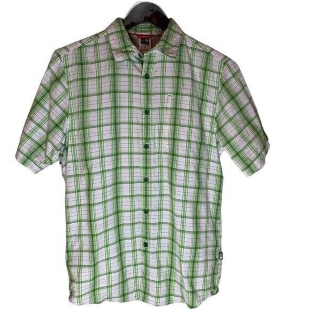 The North Face Nylon Plaid Short Sleeve Shirt Size S